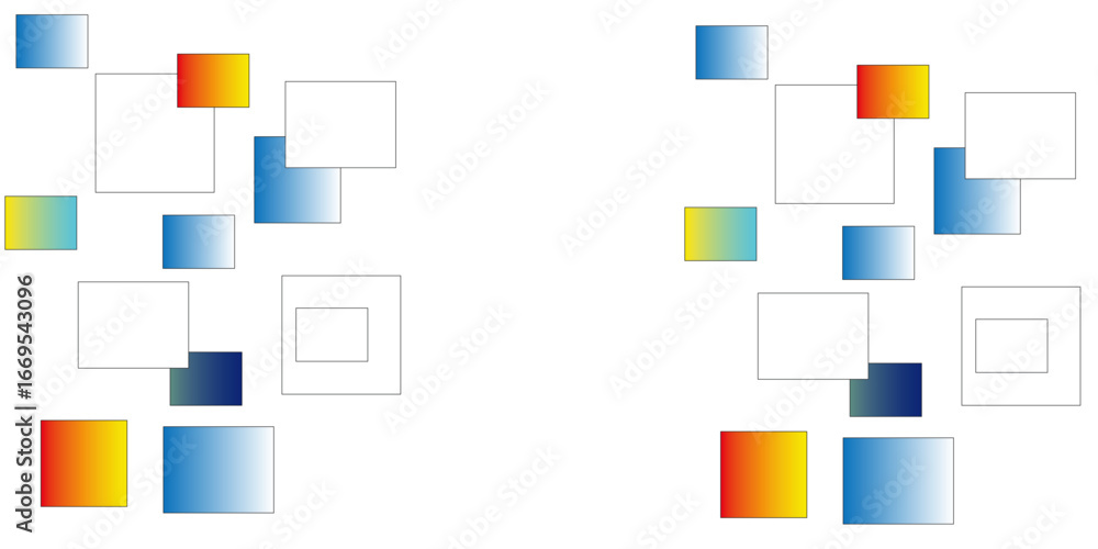 Poster abstract squares background multicolor textured design geometric shape. modern flat abstract line ar