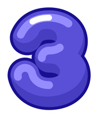 Vector Colorful Bold Numbers