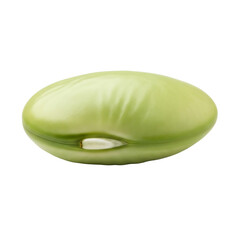 Smooth Green Bean on White Background