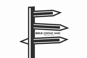 Three directional pointers appear to mark multiple destinations at a crossroads of possibilities