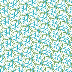 Stunning Geometric Background Highlighted with Colorful Ornament Shapes