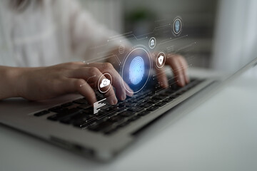 Biometric identity system using fingerprint and facial recognition to secure cloud access, protect...