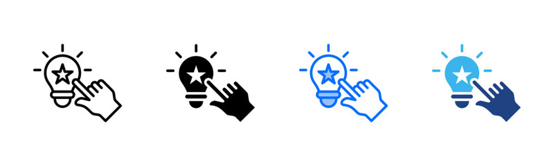 Vision Spark icon set multiple style collection