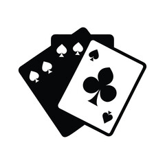 Fortune play cards icon simple illustration of fortune play cards vector icon for web design isolated on white background 