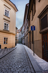 Narrow streets of Old Prague