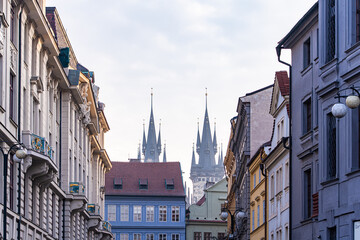 Narrow streets of Old Prague