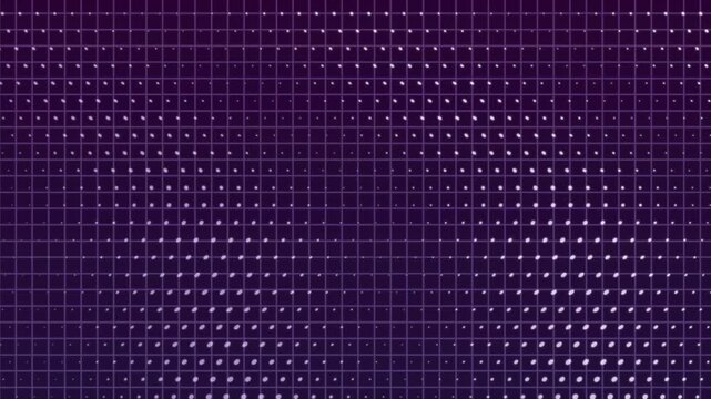 trendy gride animation on dotted halftone background