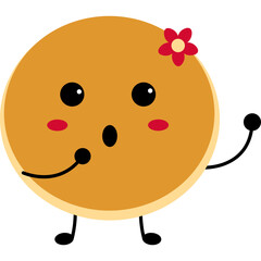 Pancake Cute Character
