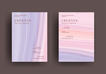 Fototapeta premium abstract gradient background template. Minimalist style posters cover with pastel colorful fluid gradient. Modern wallpaper design for social media, brochure, flyer, banner
