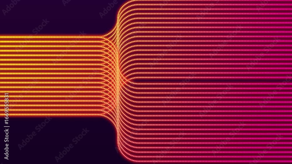 Poster neon line futuristic glow background with free space to add your video for a creative motion video e