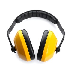 Fototapeta premium Yellow safety earmuffs