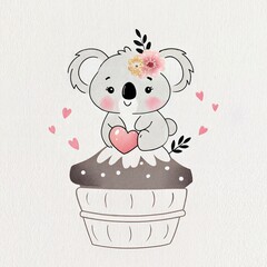 cute koala illustration