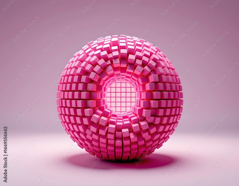 Poster abstract digital plexus sphere with dynamic elements