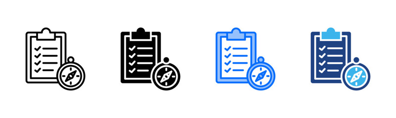 Alignment Check icon set multiple style collection