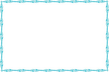 Unique Blue Frame, Simple Photo Frame, Border Frame with White Background, Amaizing Unique Frame