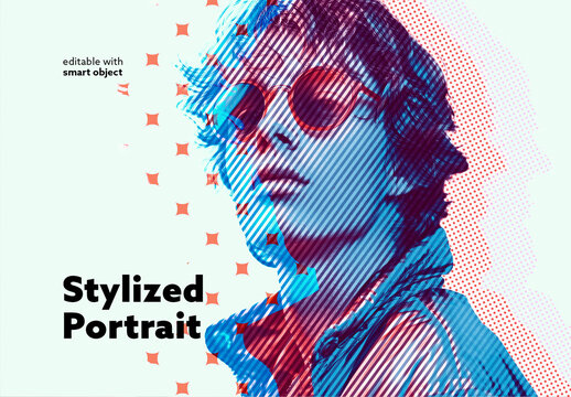 Stylized Portrait Photo Effect