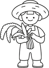 little boy in a hat