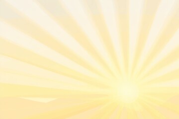 Obraz premium Radiant sunburst emanating from the lower right corner, with soft yellow and white hues creating a bright, warm, and ethereal atmosphere