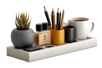 Modern desk essentials create a productive and inspiring workspace for creative professionals and entrepreneurs.