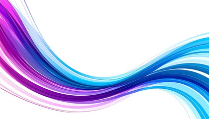 Obraz premium Abstract wave graphic design with white background.