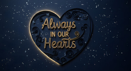 Fototapeta premium Heart Path – Always in Our Hearts