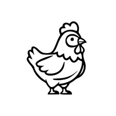 chicken black and white 