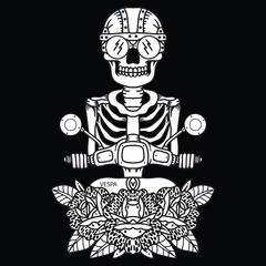 old school vector design for t-shirts, tattoos, etc.