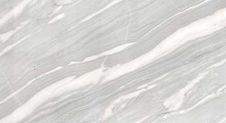 Obraz premium light grey marble with white wavy veins, elegant natural stone, polished slab for minimalist countertops, sophisticated wall features, and sleek interior design