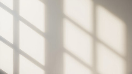 Fototapeta premium Minimal background with soft window shadows