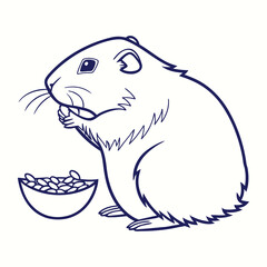 vector illustration of a polar bear