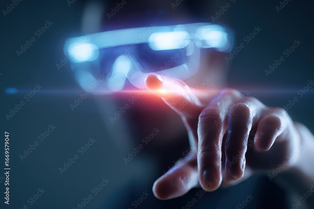 Aufkleber exploring the metaverse with advanced blockchain technology through immersive interactive experience