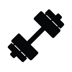 Dumbbell icon vector design template simple and clean