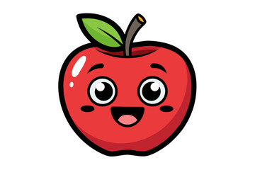 red apple cartoon