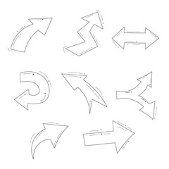 fondo cuadrado con flechas blanco y negro 