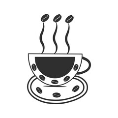 Coffee cup clipart design, vector illustration, Vector icon, Flat design, symbol, trending, 
logo template, Editable Stroke, vector sign, branding and design, Hot coffee,
