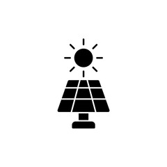 Icon a solar panel, isolated against a clean background.
