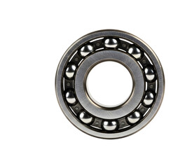 Detailed close-up of a ball bearing for industrial applications illustration white bacground