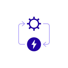 Icon a energy, isolated against a clean background.