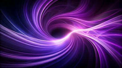Fototapeta premium Photo of abstract swirling vortex of vibrant purple and blue light trails, creating a sense of energy and movement in a dark, cosmic background