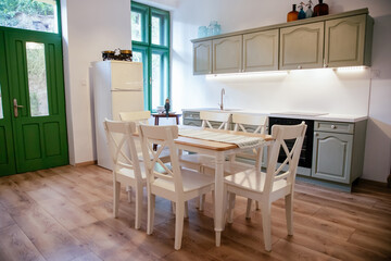 Clean and bright kitchen