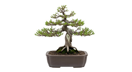 bonsai tree isolated on white