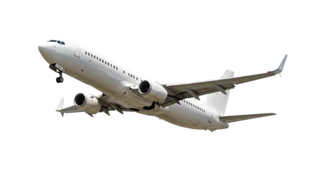 Schilderijen op glas Vliegtuig airplane isolated on white  © Rehman