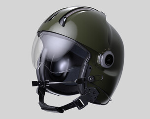 Modern helicopter pilot helmet © Mike Mareen