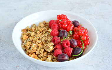 Granola Bowl with Berries A Delicious and Healthy Breakfast