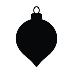 Download christmas ornament vector silhouette for holiday decoration and design projects now