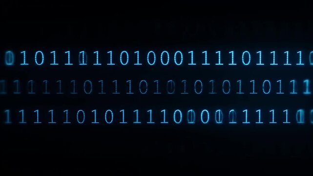 Scrolling Binary Code Animation: Digital Data Stream for Cybersecurity Training, Tech Interfaces, Sci-Fi Films, Coding Education, and IT Innovation Stock Video | Adobe Stock