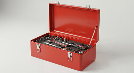 toolbox with tools 