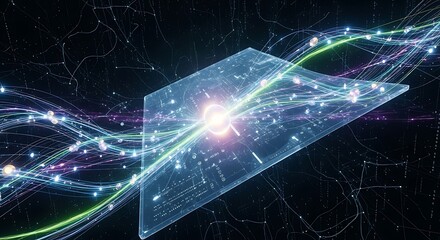 Obraz premium ultra-hd-premium-3d-ai-neural-network-background