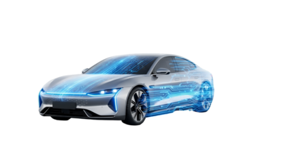 car on a white background