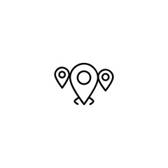 Fototapeta premium The vector set includes a variety of map pointer and location pin symbols, perfect for navigation and GPS web design